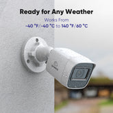 2MP 4pcs Outdoor Bullet CCTV Cameras, Smart Human / Vehicle / Motion Detection(4-Pack)